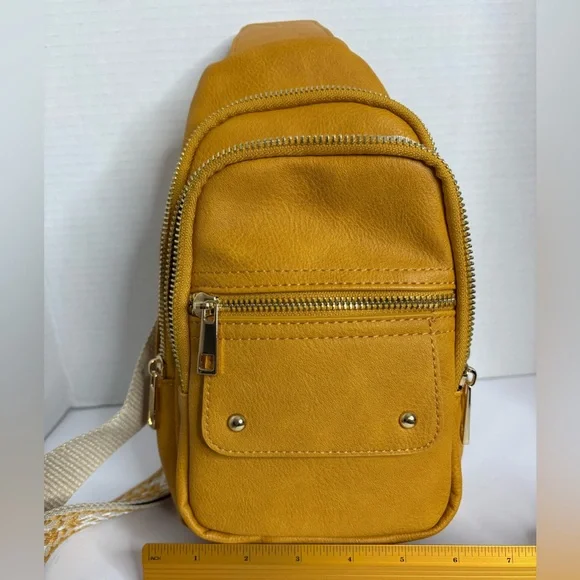 Mini Backpack Bag Yellow NWOT - Picture 6 of 11